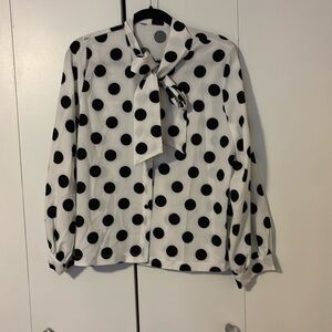 Polka dot blouse